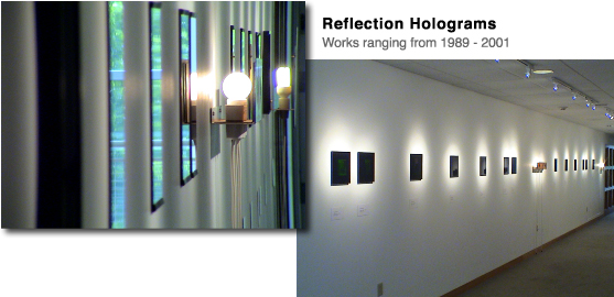 View of reflection holograms